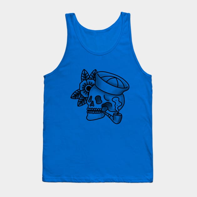 Sailor Skull Tank Top by Jahaziel Sandoval